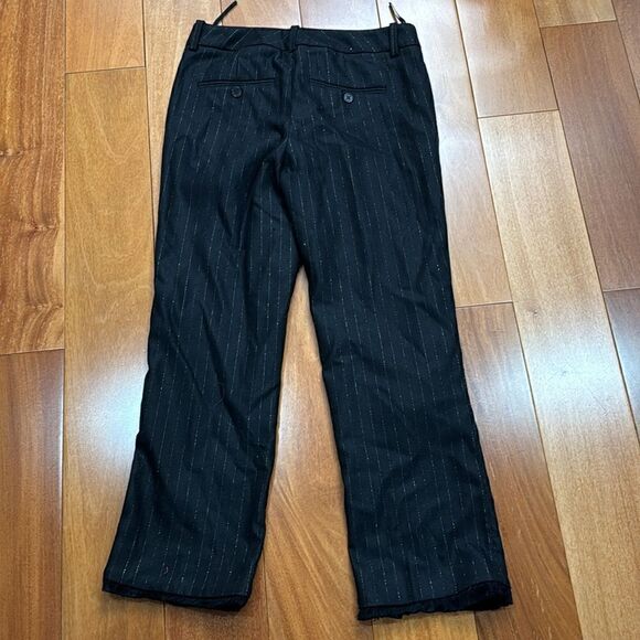 Zadig & Voltaire Black wool gold striped lined pants 34 Cm - Picture 4 of 13